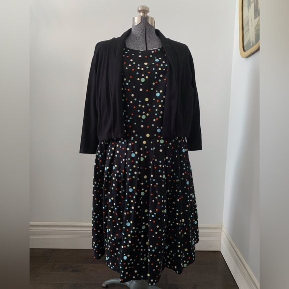 ⭐️NEW PRICE⭐️NWOT Cotton Dress w/Polka Dots by Bea & Dot - ModCloth PLUS SIZE 1X - Picture 11 of 12